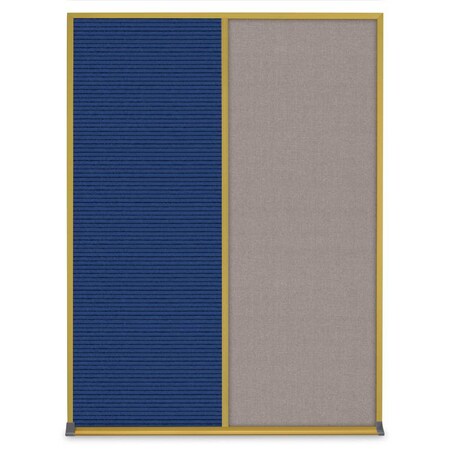 United Visual Products Single Door Radius Corkboard, 24"X36", B UV8001-BRONZE-COBACC